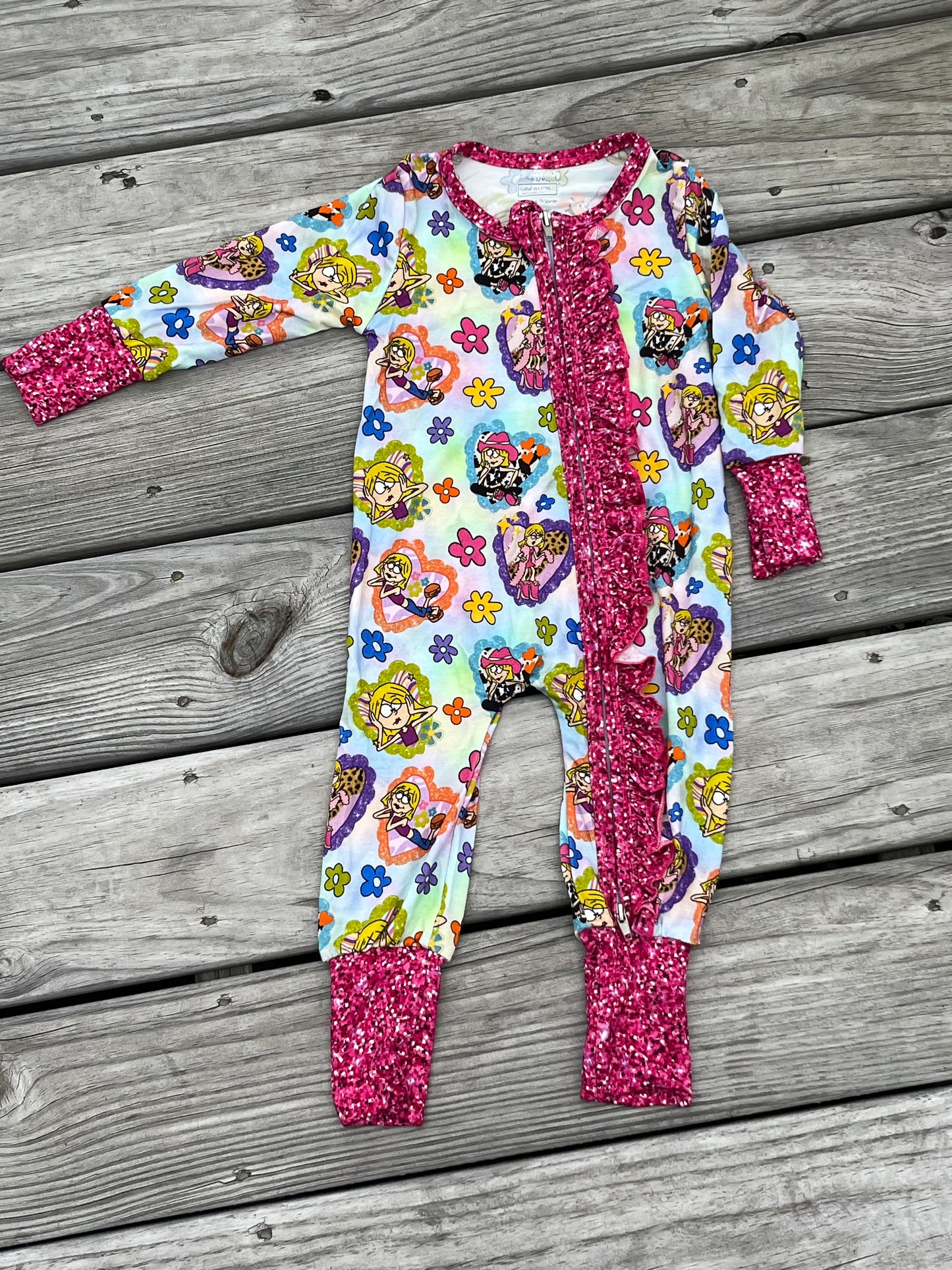 Lizzie McGuire Bamboo Zippie 6-12M