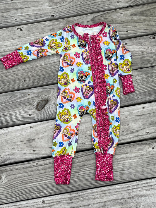 Lizzie McGuire Bamboo Zippie 6-12M