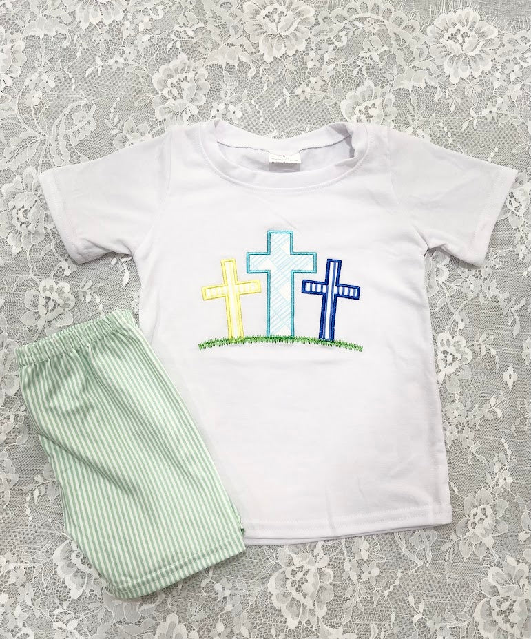 Cross Trio Applique Set